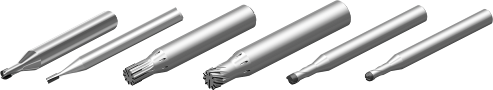 DTS GmbH solid PCD and CVD-D cutting tools designed for high-performance precision machining.